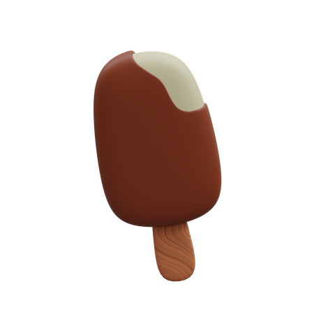 Chocolate Popsicle  3D Icon