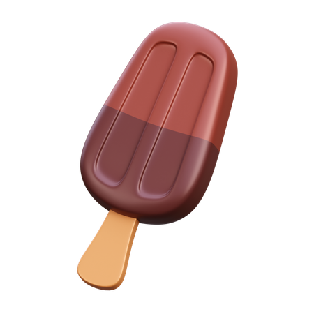 Chocolate Popsicle  3D Icon