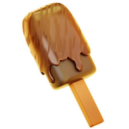 Chocolate Popsicle  3D Icon