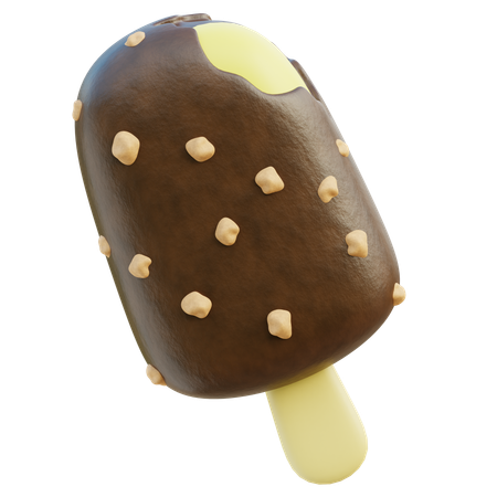 Chocolate Popsicle Ice cream  3D Icon