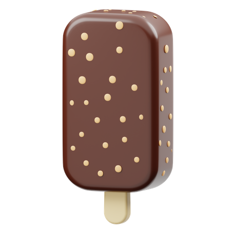 Chocolate Popsicle Ice cream  3D Icon