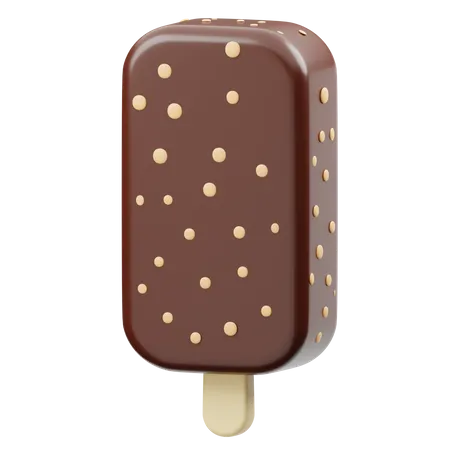 Chocolate Popsicle Ice cream  3D Icon