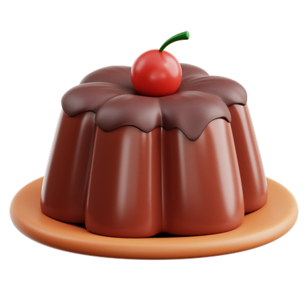 Chocolate Pudding  3D Icon