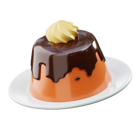 Chocolate Pudding  3D Icon