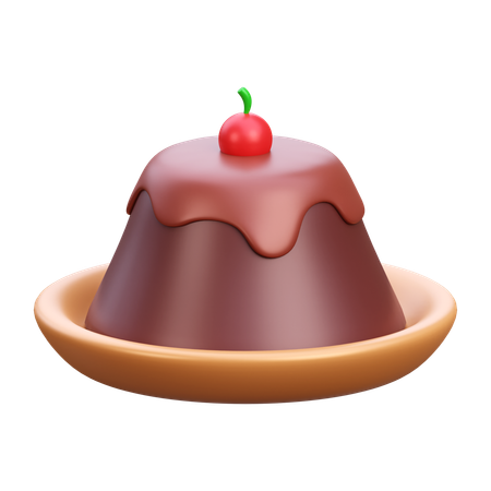 Chocolate Pudding  3D Icon