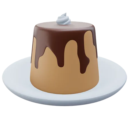 Chocolate Pudding  3D Icon