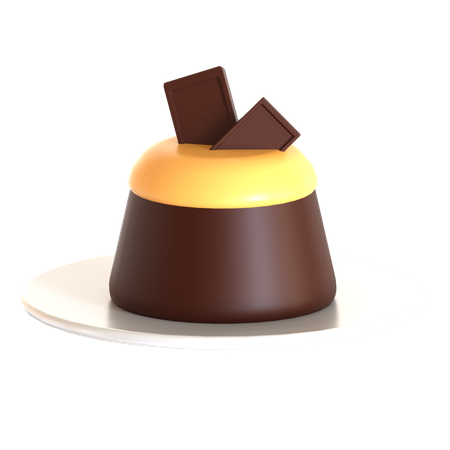 Chocolate Pudding  3D Icon