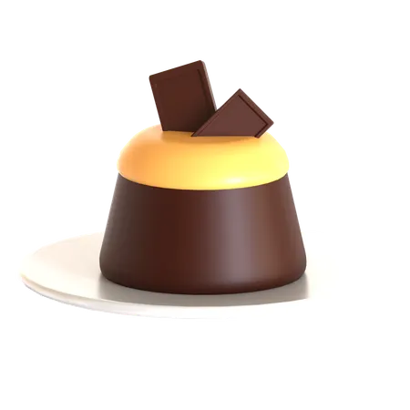 Chocolate Pudding  3D Icon