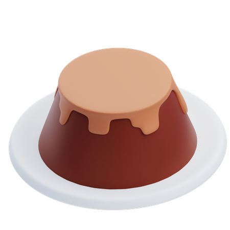 Chocolate Pudding  3D Icon