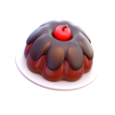 Chocolate Pudding  3D Icon