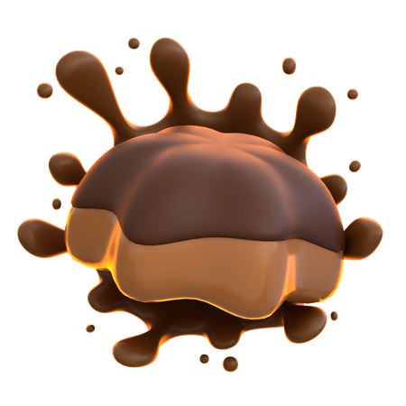 Chocolate Pudding  3D Icon