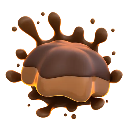 Chocolate Pudding  3D Icon