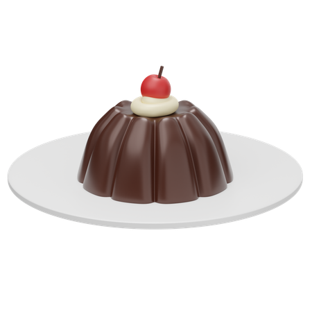 Chocolate Pudding  3D Icon