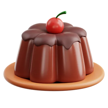 Chocolate Pudding  3D Icon