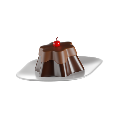 Chocolate Puding  3D Icon