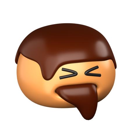 Chocolate Puff Vomit  3D Icon
