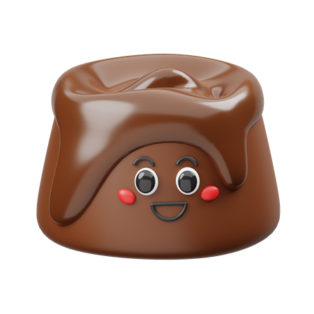 Chocolate Punch Cake  3D Icon