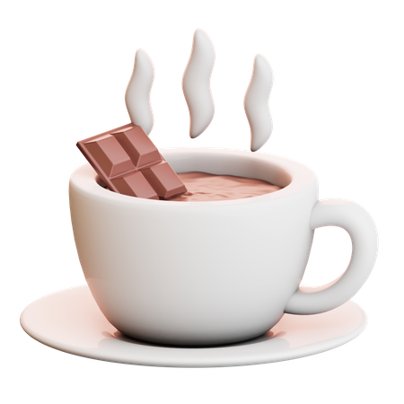 Chocolate quente  3D Icon