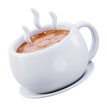 Chocolate quente  3D Icon