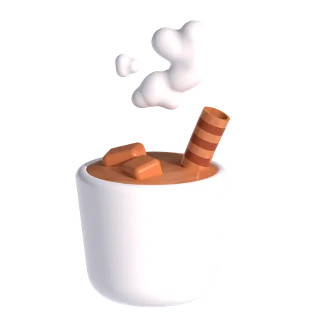 Chocolate quente  3D Icon