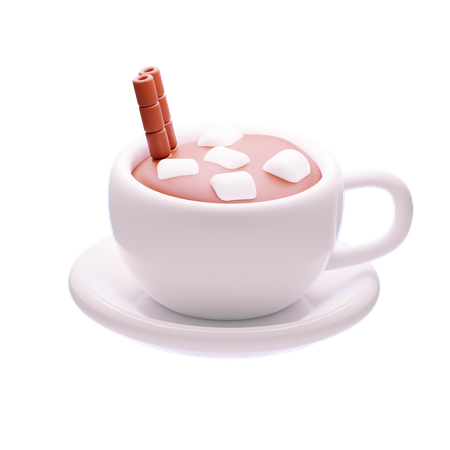 Chocolate quente  3D Icon