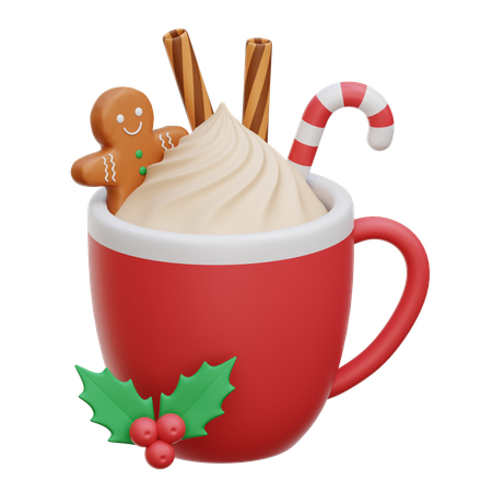 Chocolate quente  3D Icon