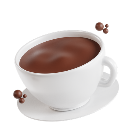 Chocolate quente  3D Icon