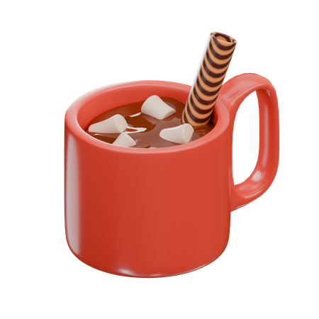 Chocolate quente  3D Icon