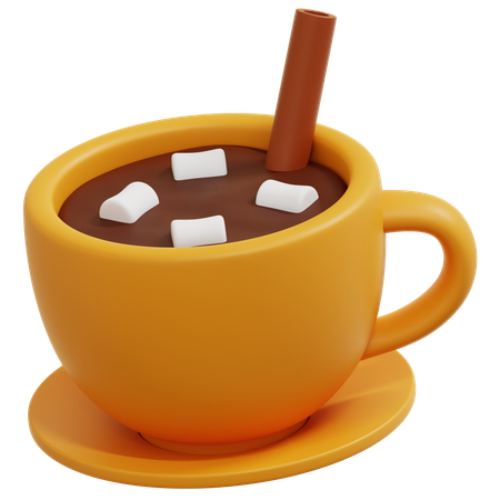 Chocolate quente  3D Icon