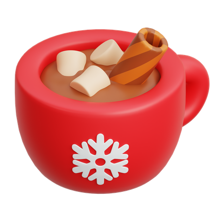 Chocolate quente  3D Icon