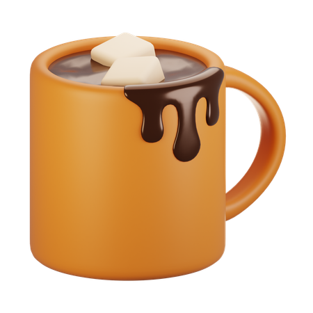 Chocolate quente  3D Icon