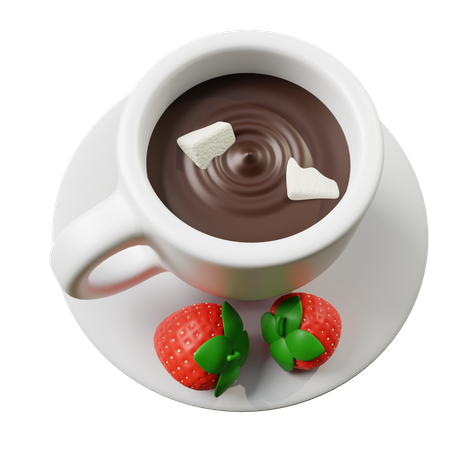 Chocolate quente  3D Icon