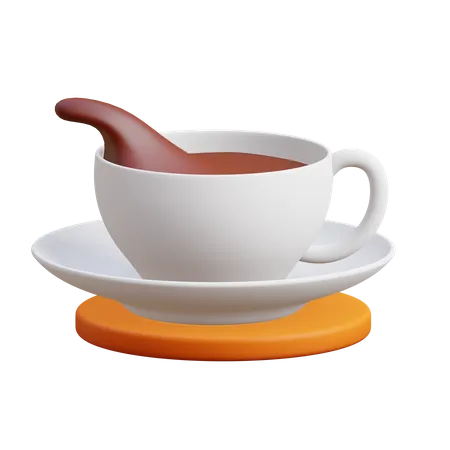 Chocolate quente  3D Illustration