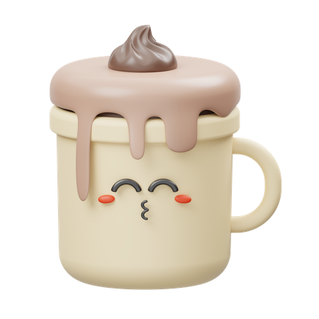 Chocolate quente  3D Illustration