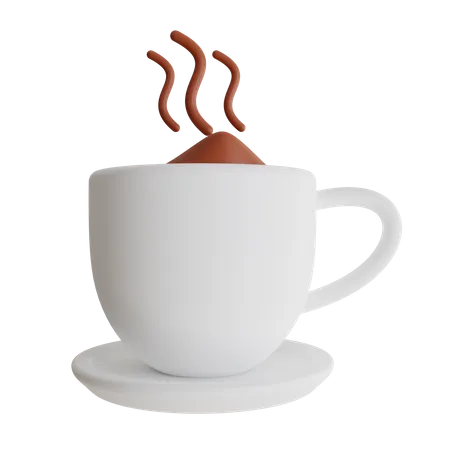 Chocolate quente  3D Icon