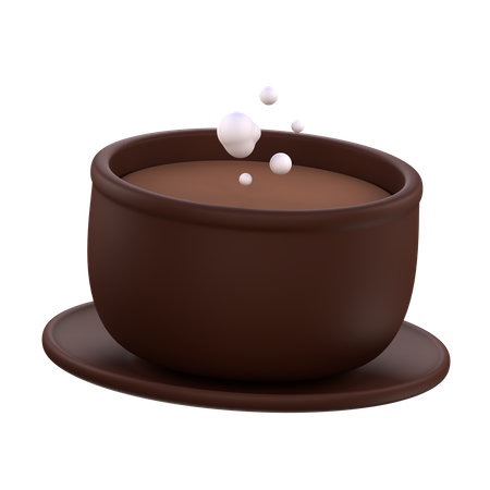 Chocolate quente  3D Icon