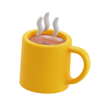 Chocolate quente  3D Icon