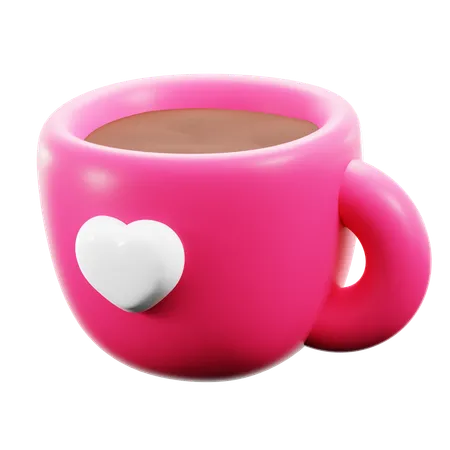 Chocolate quente do amor  3D Icon