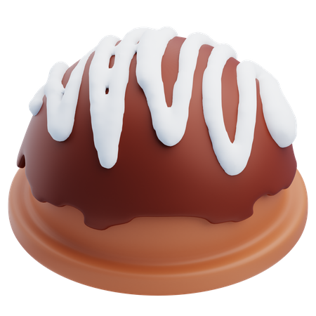 Chocolate redondeado  3D Icon