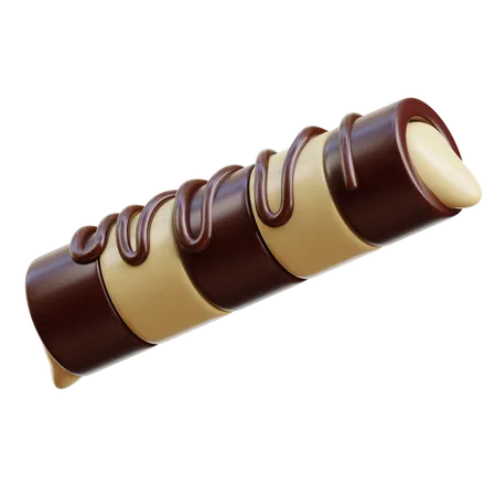 Rolo de chocolate  3D Icon