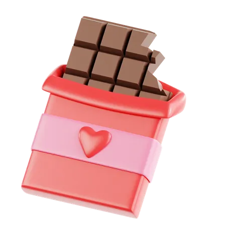 Chocolate de san valentin  3D Icon
