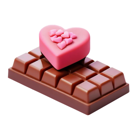 Chocolate de san valentin  3D Icon