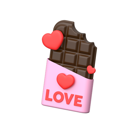 Chocolate de san valentin  3D Icon