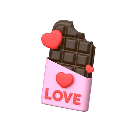 Chocolate de san valentin  3D Icon