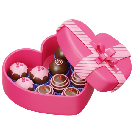 Chocolate de san valentin  3D Icon