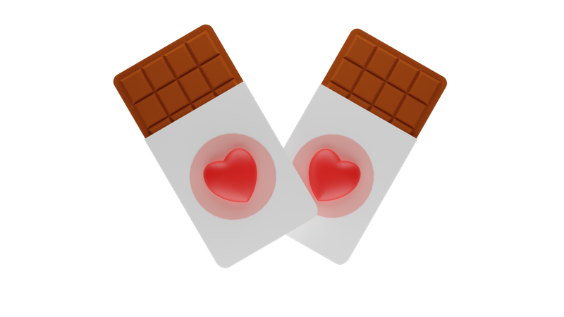 Chocolate de san valentin  3D Icon