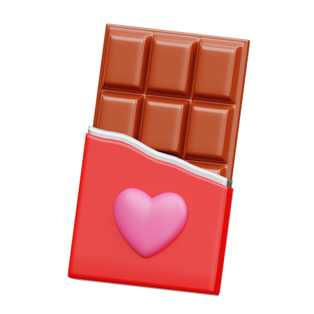 Chocolate de san valentin  3D Icon