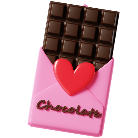 Chocolate de san valentin  3D Icon