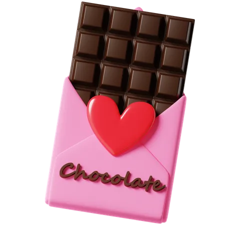 Chocolate de san valentin  3D Icon