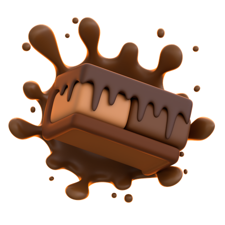 Chocolate Sandwich Ice Cream  3D Icon